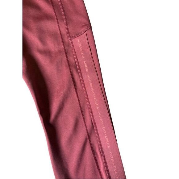 Athleta Allyson Felix Ultimate Stash II Legend Tight Leggings size M Coral Red - Picture 9 of 12